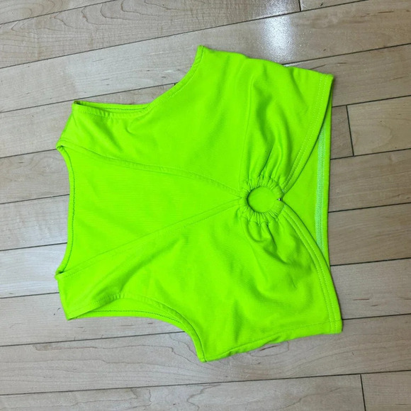 AEVZIV Sexy Crop Tops Sleeveless Deep V Neck Workout Tops Plunge Ring - small - Picture 4 of 6